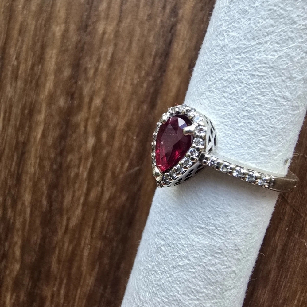 Ruby White Gold Ring - image 1